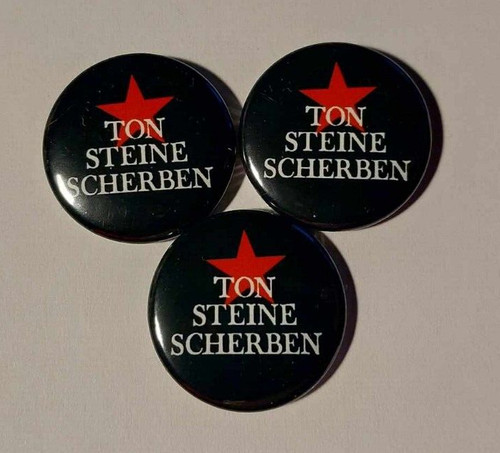 Ton steine scherben button - 1x,