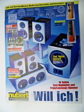 NUBERT PROSPEKT, 16 SEITEN AUS 01,PREISE DATEN,NUBOX, NU WAVE,SURROUND,SUBWOOFER