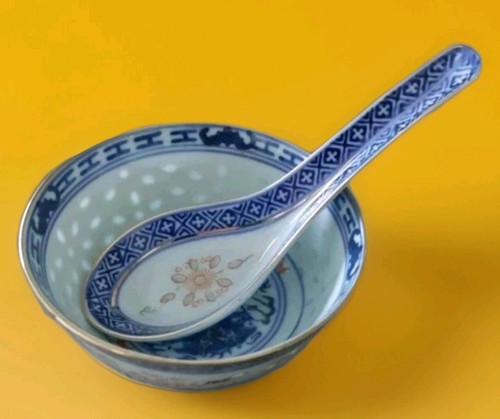 Reiskorn porzellan schale - porzellan,
