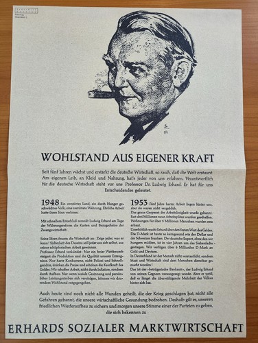 Cdu wahlplakat ludwig erhard - wahlplakat, erhard+