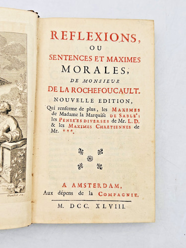 Rochefoucauld reflexionen - -,