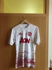 Manchester United Trainingstrikot (Größe: S / Farbe: Rot und Weiß)