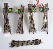 (9438) 4x Peco Weichen 3*links