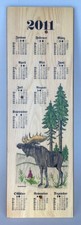 Kalender aus holz 2011 elch - aus,