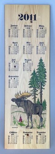 Kalender aus holz 2011 - 2011, elch
