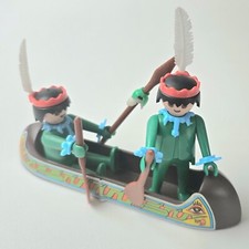 Playmobil / Klicky -  Indianer  2 Figuren im Kanu  # P 3169