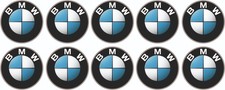 BMW Aufkleber 10X2cm (20mm)