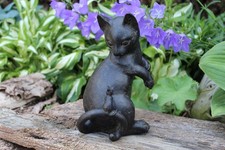 Dekofigur Katze und Maus Spardose Sparpott Katzenfigur Tierfigur Sparschwein