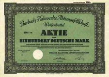 BURBACH Kaliwerke Blankette