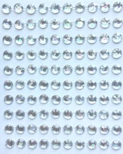 Strasssteine Diamant Sticker selbstklebend weiß / silber Sticker Set