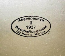 WW2 German Acceptance Stamp