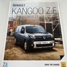 Prospekt Renault Kangoo Z.E. und Maxi Z.E. 08/2013  mit Preisliste