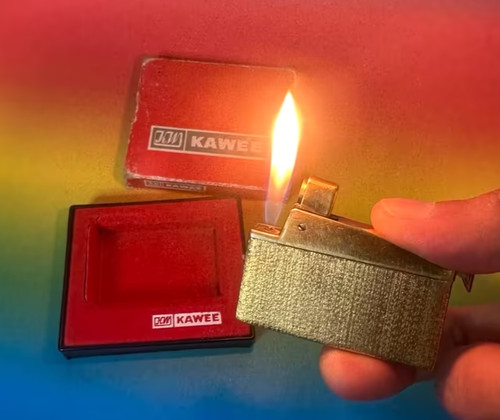 Vintage kawee gas feuerzeug - kw,