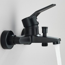 Schwarz Badewannenarmatur