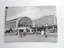 AK Berlin Bahnhof Alexanderplatz Berolina Haus Auto P70 Wolga 1966 DDR Reklame