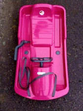 KHW SnowFox Lenkschlitten mit Bremse Rodel Schlitten Kunststoff NEU!