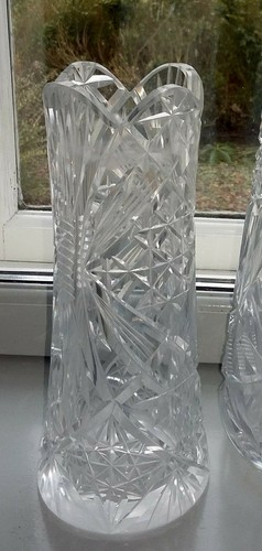 Vase bleikristall glas - vase,