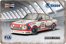 Metal sign - Skoda 130 RS -