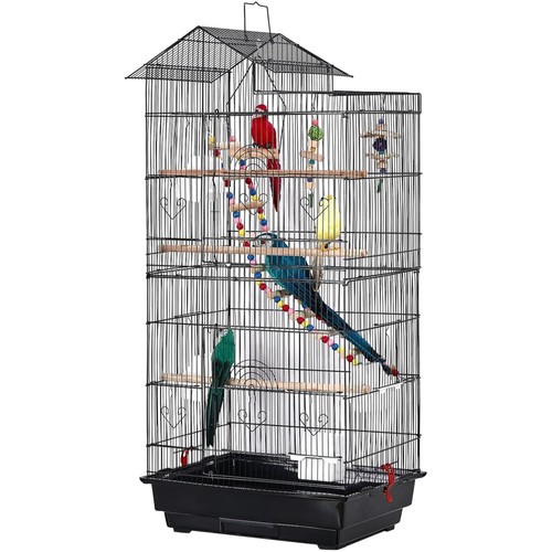 Vogelkäfig metall holz - vogelkäfig,