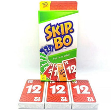Skip Bo Skip-Bo Kartenspiel und Familienspiel geeignet Famile Für 2-6 Spieler