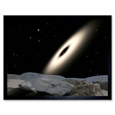 Space NASA Binary Red Dwarf Stars Illustration Wandkunstdruck gerahmt 12x16