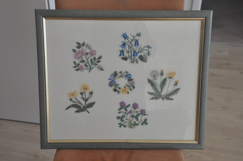 Kreuzstich wiesenblumen klee - kreuzstich,