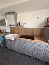 Einbauküche ikea metod - metod, grau