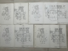 MWM Dieselmotor D 226-C (2- / 3- / 4- / 6-Zylinder) Längs- und Querschnittbilder