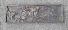 Gusseisen reliefplatte wölfe - gusseisen,