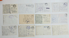 14 Feldpostkarten 1941-194 von verschiedenen Einheiten. Grußkarten, Topo-Karten