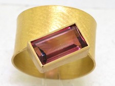 Turmalin Ring 900 Gelbgold