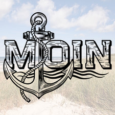 MOIN Anker Vinyl Aufkleber