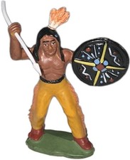 seltener DDR Gummi Indianer,Cowboy Nr.046 Victorio,RICHTIGES GESICHT,TOP ZUSTAND