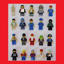 20 LEGO Figuren Stadt Indianer Aliens Ritter Männchen Minifiguren Serie KG Figur