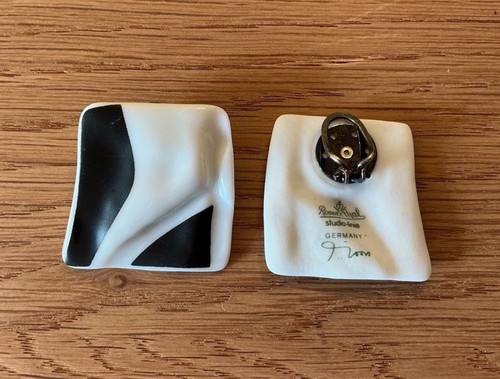 Rosenthal ohrclips porzellan - rosenthal,