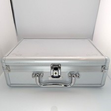 Alu münzkoffer silber mit 6 - silber,