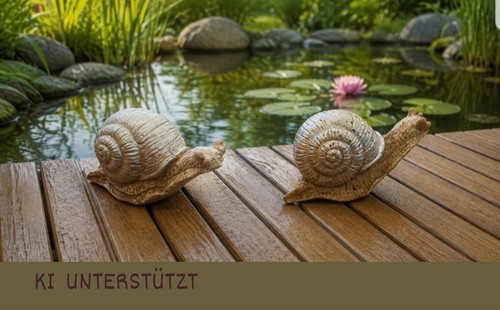 Schnecken gartendeko aus - 2,