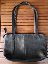 Damen Echtledertasche Schwarz