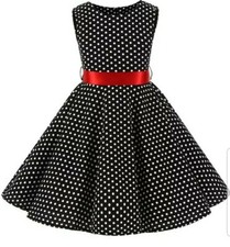 50s Kleid Mädchen schwarz
