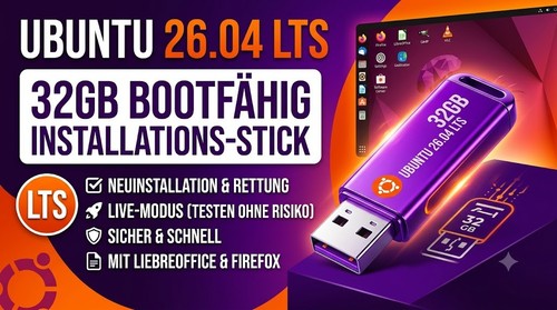Ubuntu lts usb stick - ubuntu, 26.04