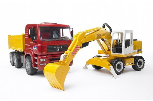 Bruder man tga kipplastwagen - tga,