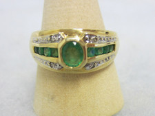 DAMEN-RING - "585" GELBGOLD -