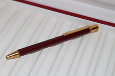 Cartier Kugelschreiber Stylo Bille Must II in Chinalack Bordeaux und Gold