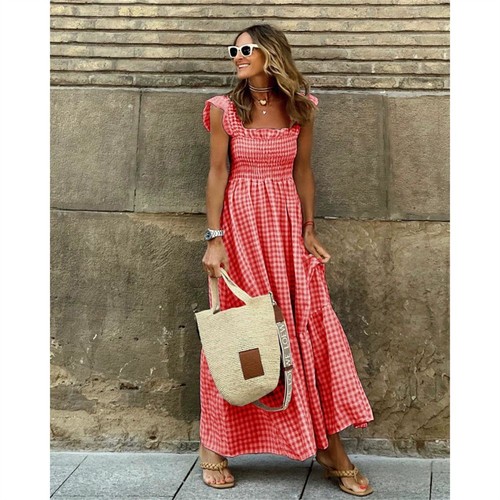 Damen kleid maxikleid maxi - maxikleid,