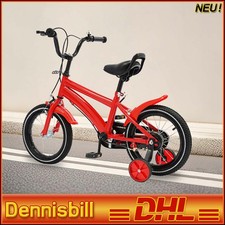 14 Zoll Kinderfahrrad Jungen Mädchen 3 Rad Fahrrad ab 3-6 Jahre mit Stützräder