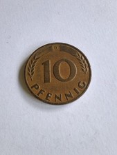 10 PFENNIG Münze 1950 D 75