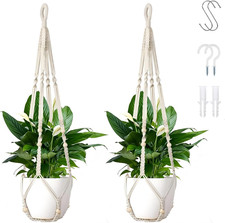 2Er Set Makramee Blumenampel