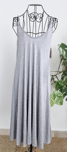 Graues maxi kleid mit - maxi-kleid,