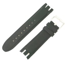 BLACK LEATHER -  SWATCH STRAP RETROGRADE - AYRS001 - NEW