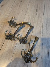garderobenhaken messing 4 stück retro